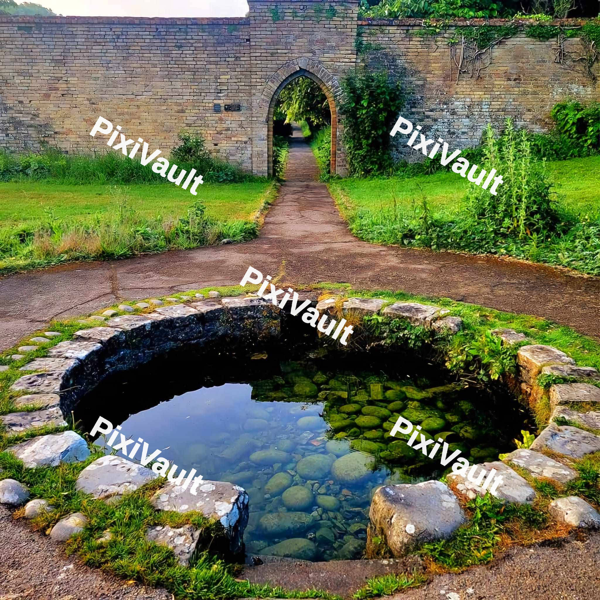 Pond with Moss